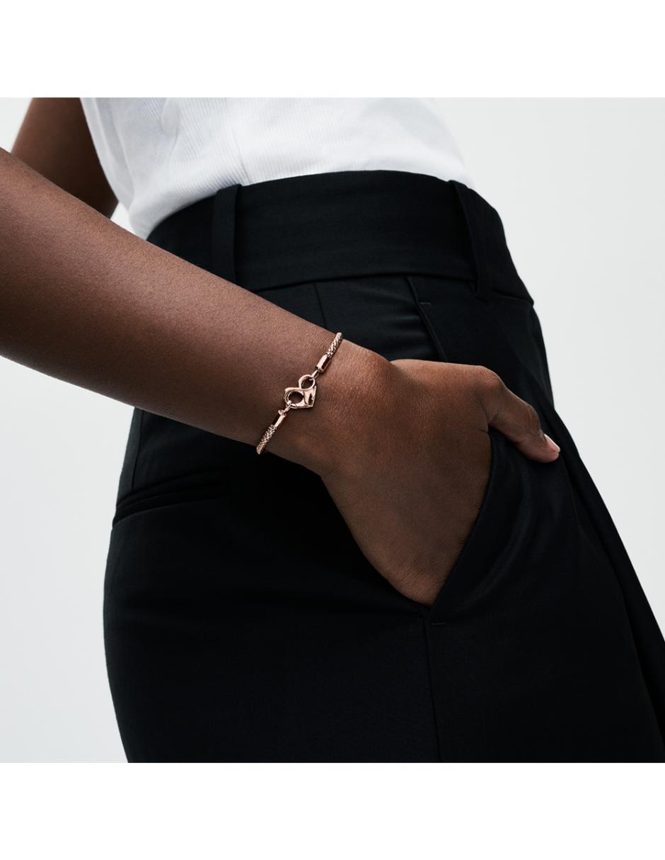 Brazalete de plata P 925 Moments acabado baño de oro rosa 2