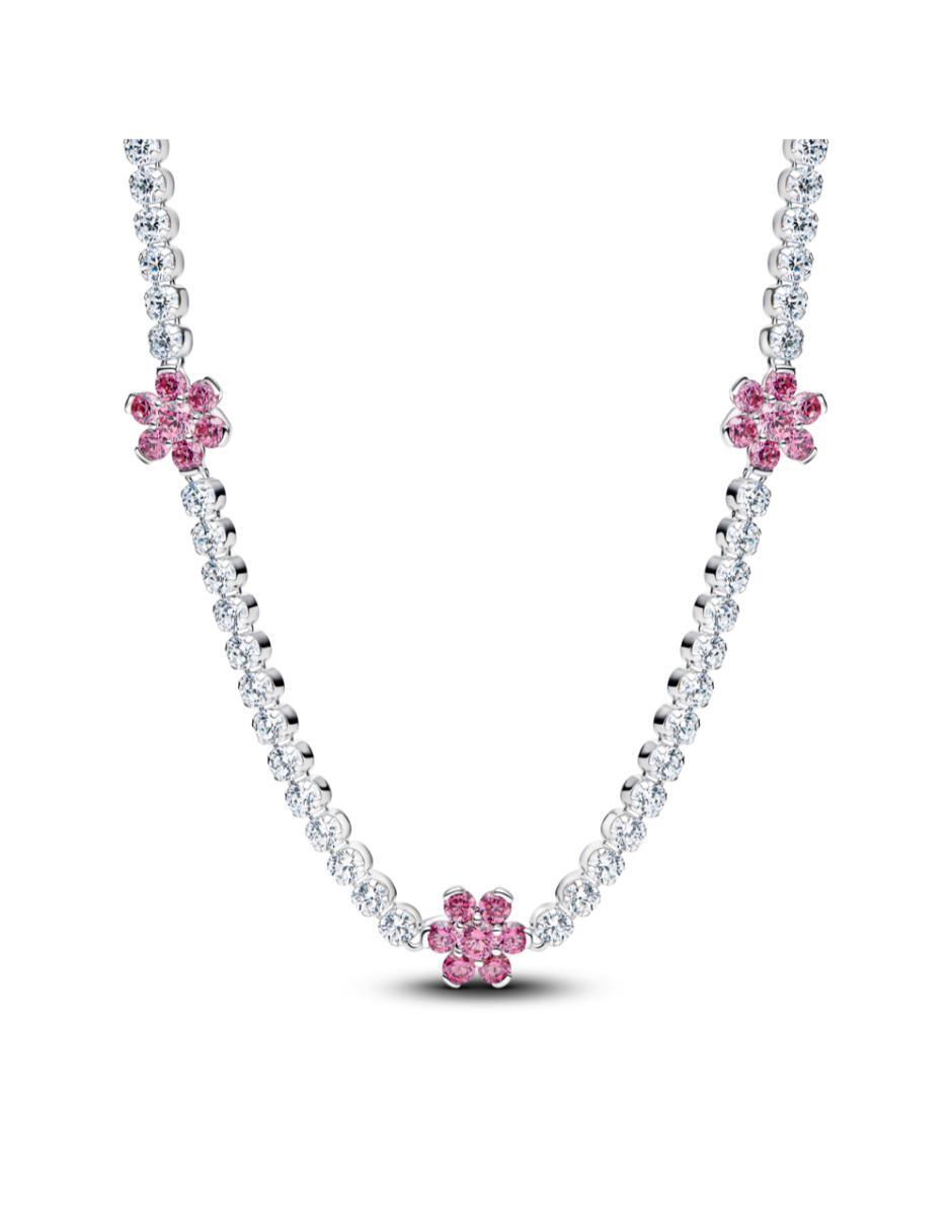 Collar de flor Timeless de plata P 925