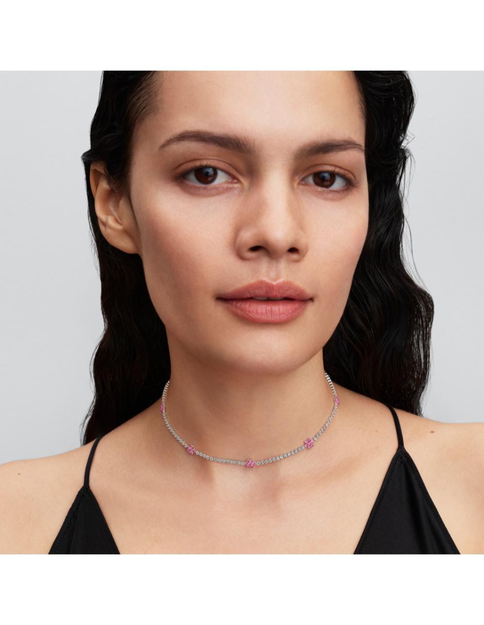 Collar de flor Timeless de plata P 925 2
