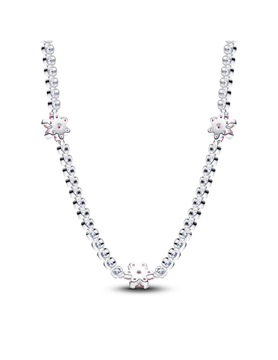 Collar de flor Timeless de plata P 925 4