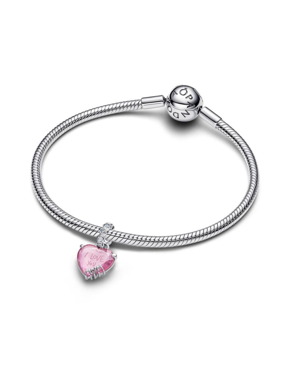 Charm de corazón Moments de plata P 925 zirconia cúbica
