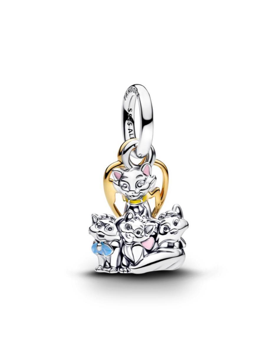 Charm de gato Disney x Pandora Aristogatos de plata P 925