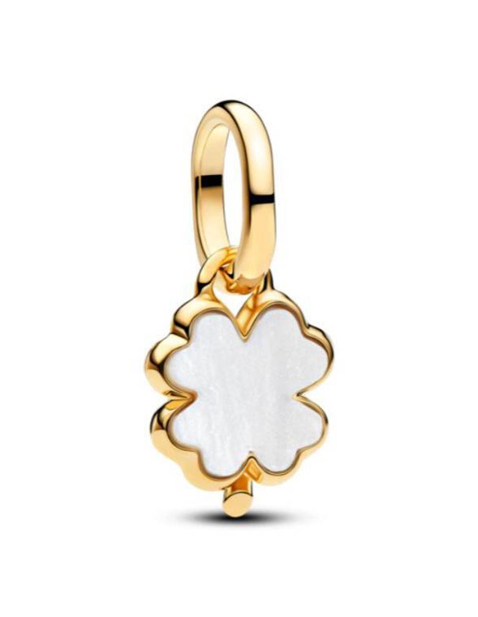 Charm de trébol ME de plata P 925 madre perla