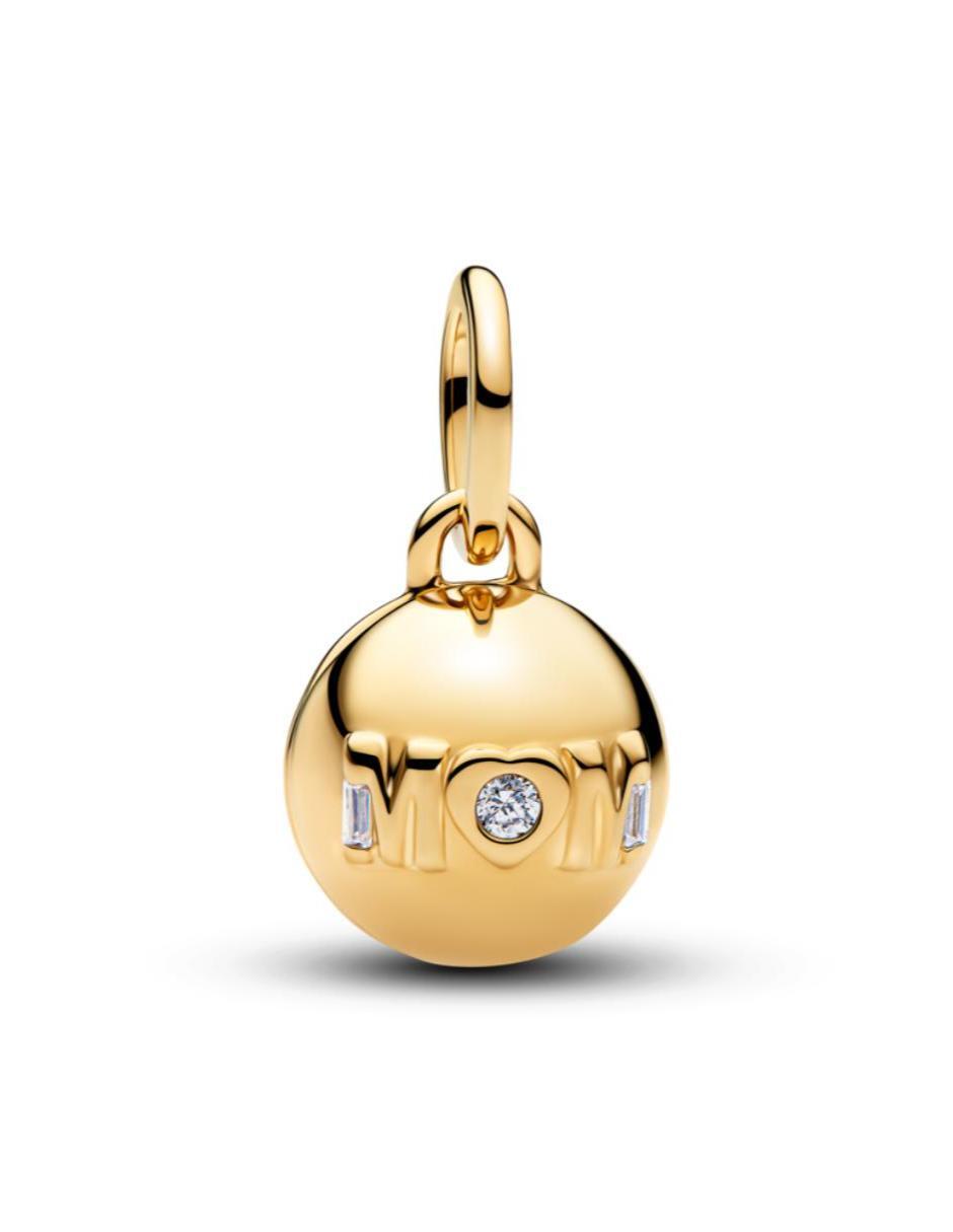 Charm de esfera Moments de plata P 925 zirconia cúbica Charm de esfera Moments de plata P 925 zirconia cúbica
