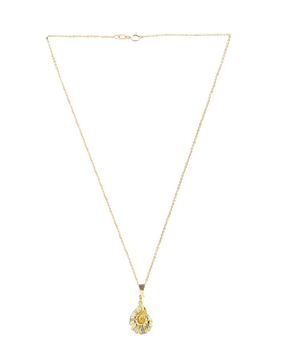 Collar de caracol Aurore de chapa de oro 18 K 5
