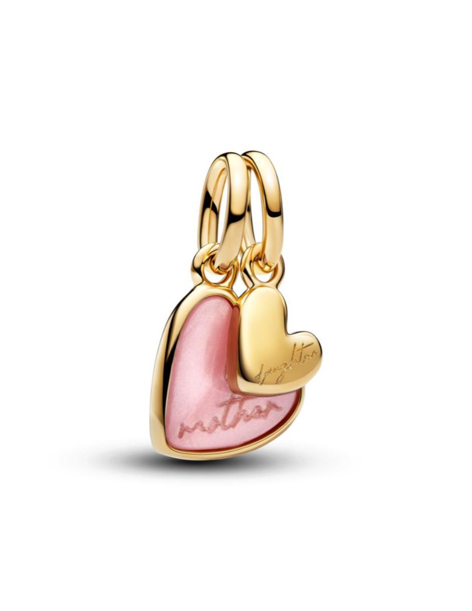 Charm de corazón Moments de plata P 925 madre perla