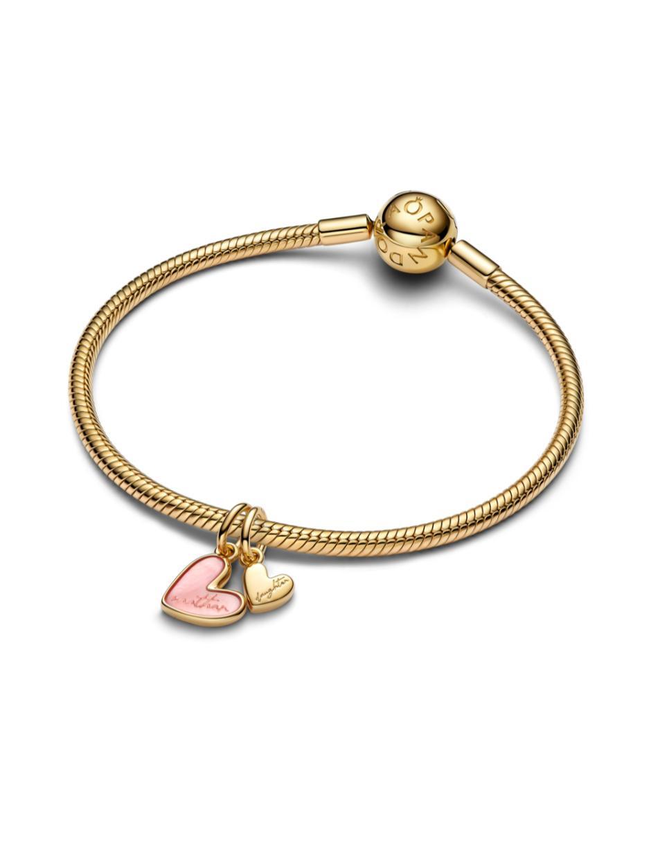 Charm de corazón Moments de plata P 925 madre perla 3