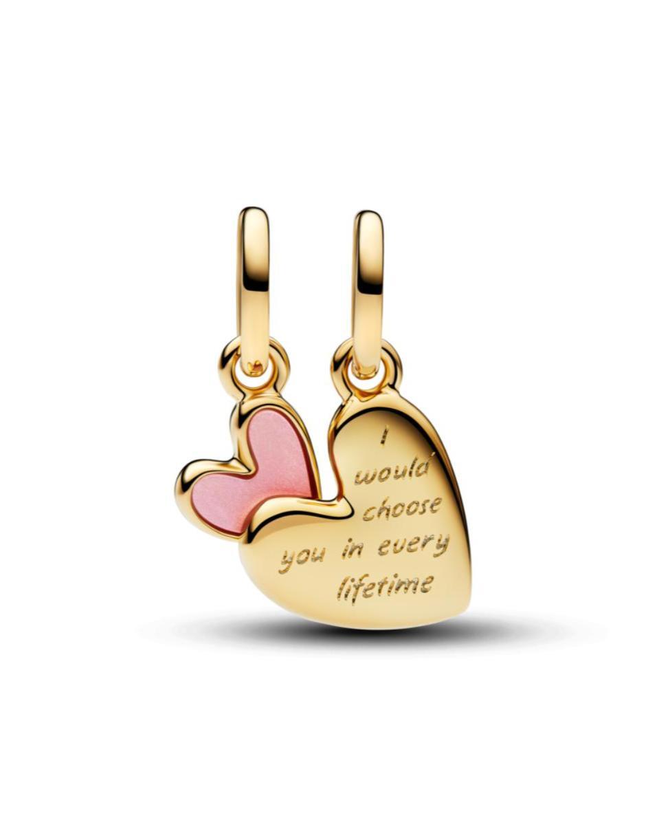 Charm de corazón Moments de plata P 925 madre perla 4