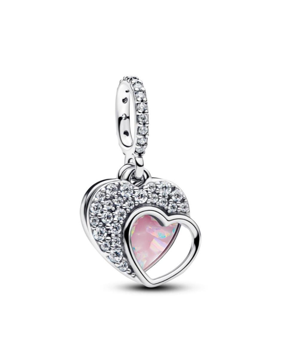 Charm de corazón Moments de plata P 925 zirconia cúbica