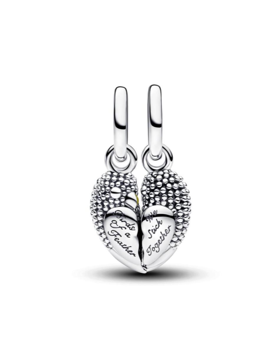 Charm de pájaro Moments de plata P 925 cristal 2
