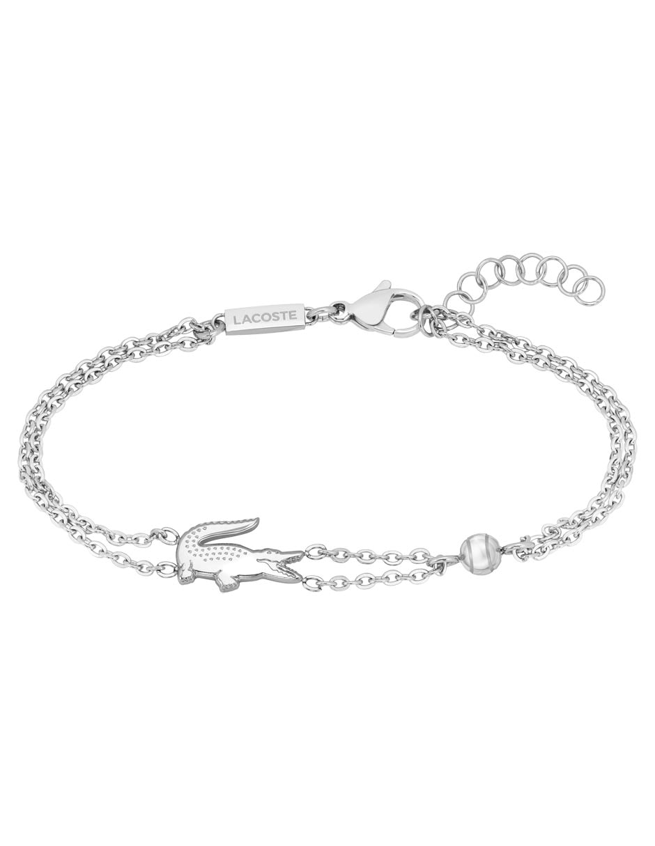 Brazalete Crocodile acabado brillante