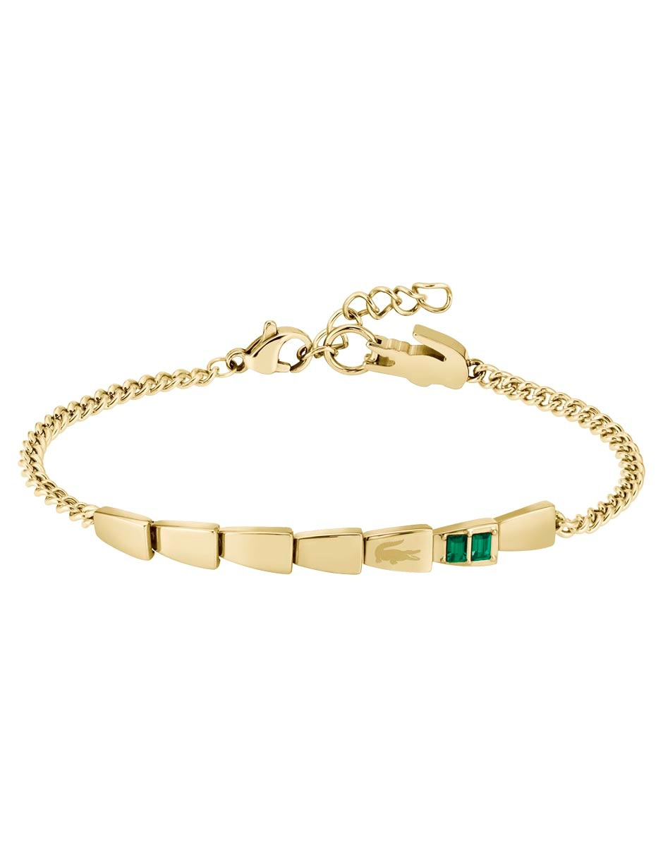 Brazalete con cristal Crocodelle acabado brillante