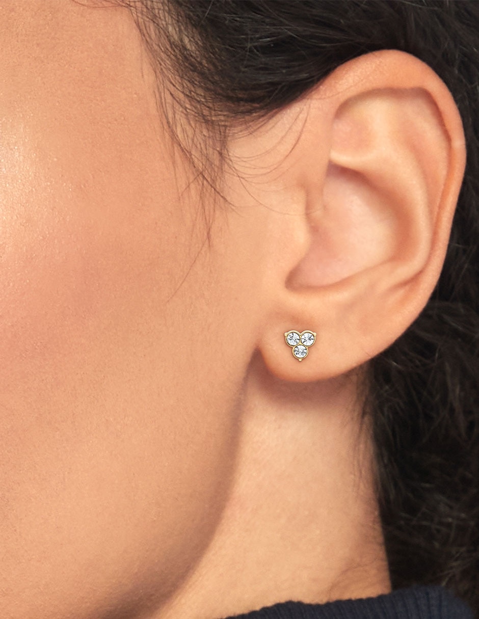 Broqueles Essential Earrings con acabado brillante cristal 3