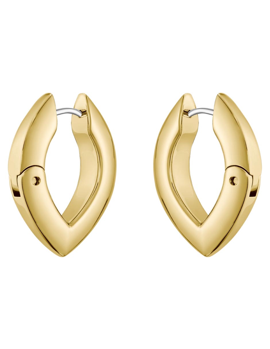 Aretes cortos Fiora con acabado brillante 2