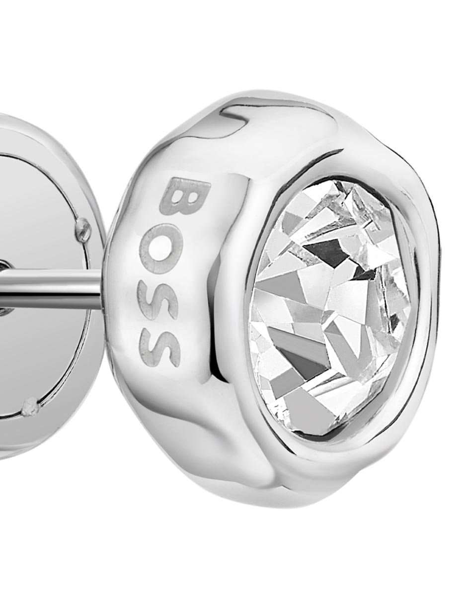 Broqueles Kassy Precious con acabado brillante cristal 3