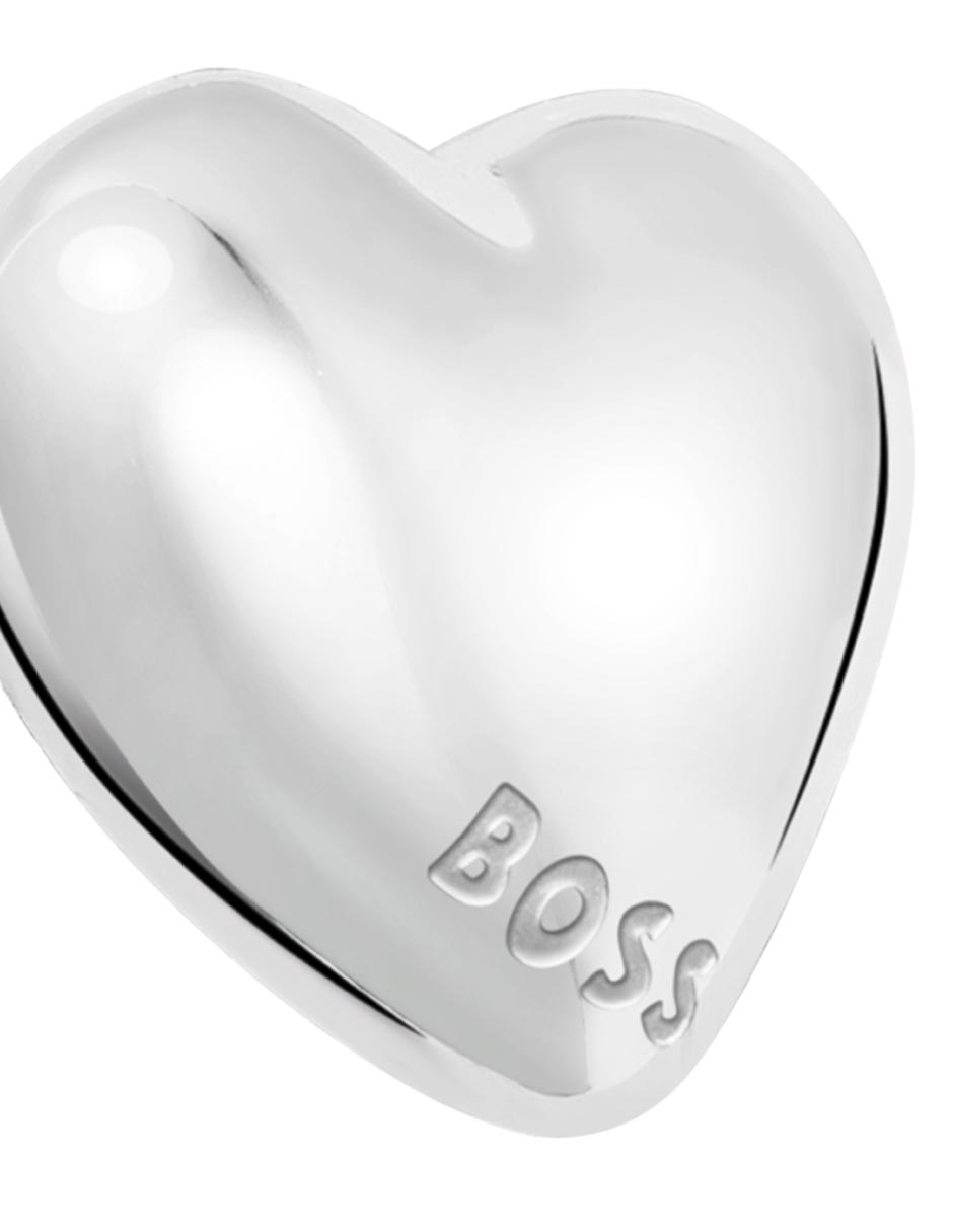 Broqueles de corazón Honey Heart con acabado brillante 3
