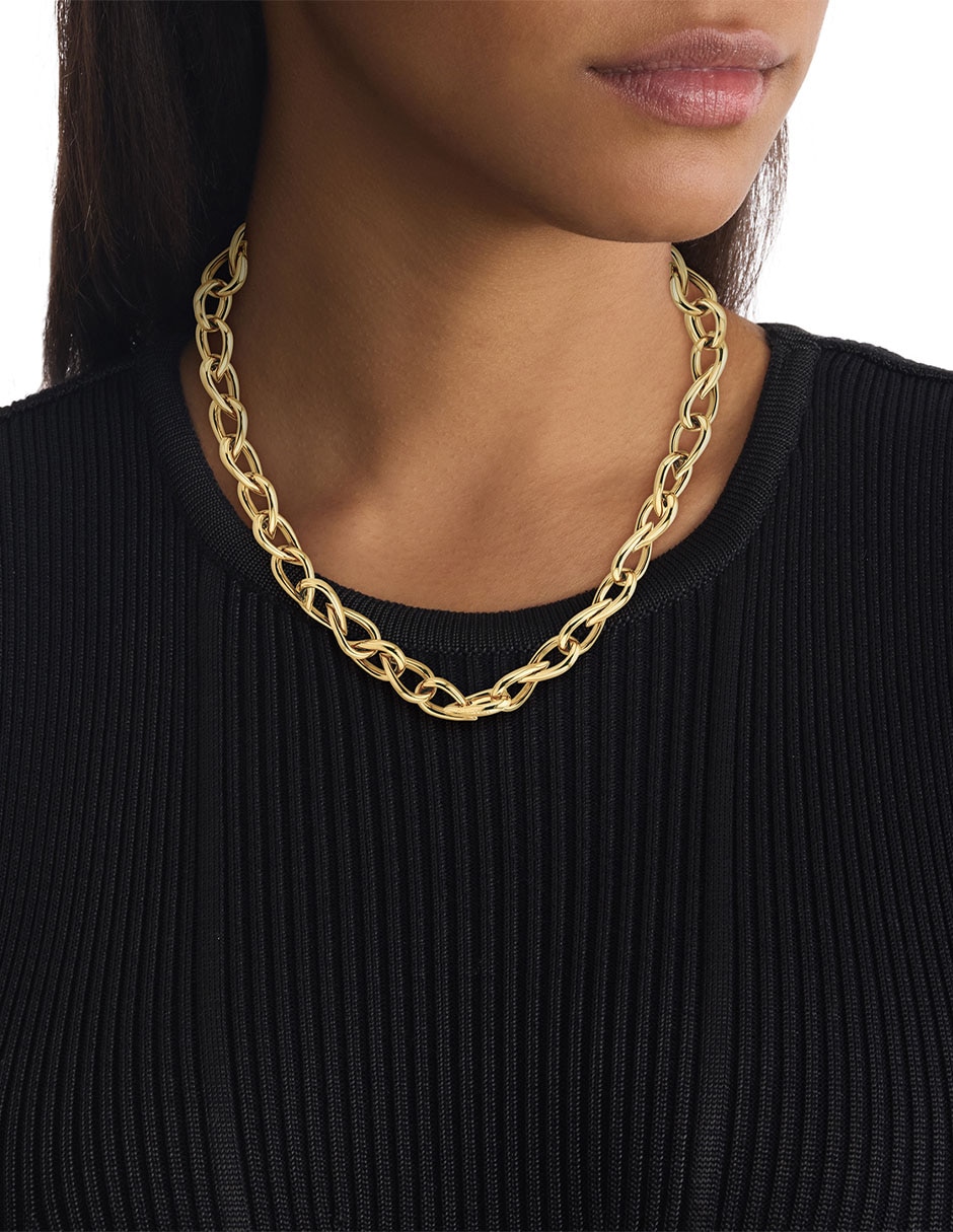 Collar de eslabones Sculptured Drops 4