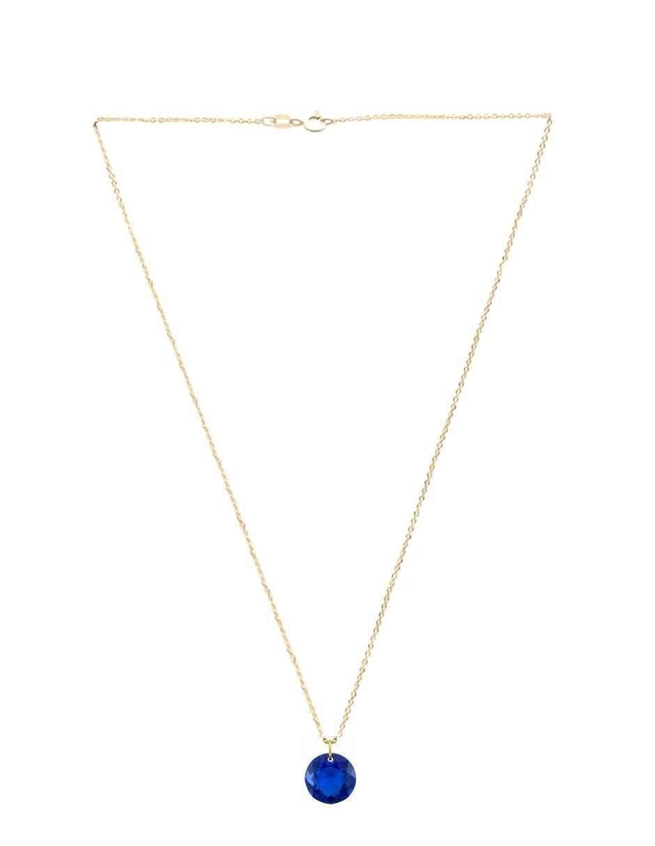 Aretes y collar Aurore con acabado chapa de oro 18 K cristal 5