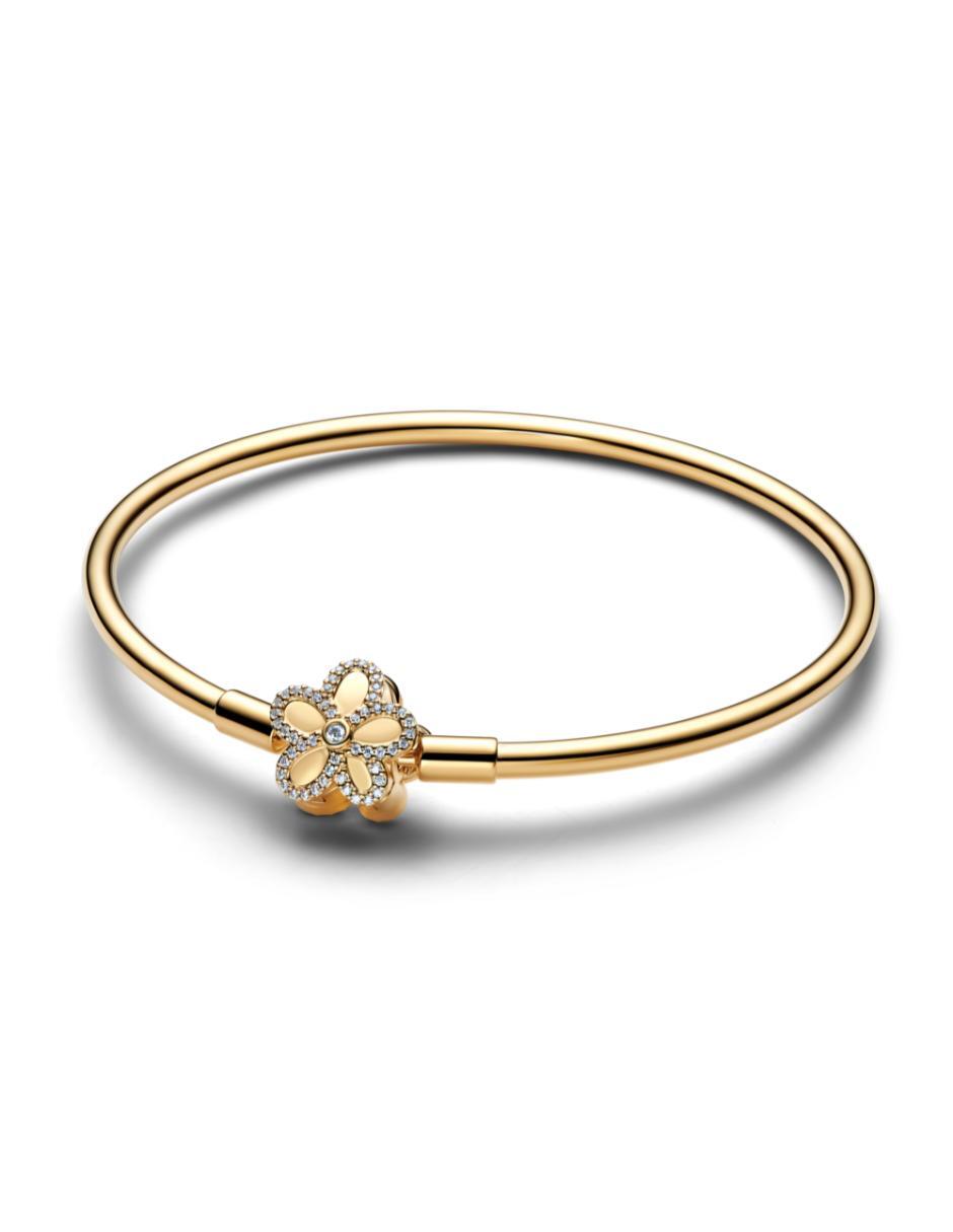 Brazalete de plata con zirconia cúbica P 925 Moments acabado baño de oro