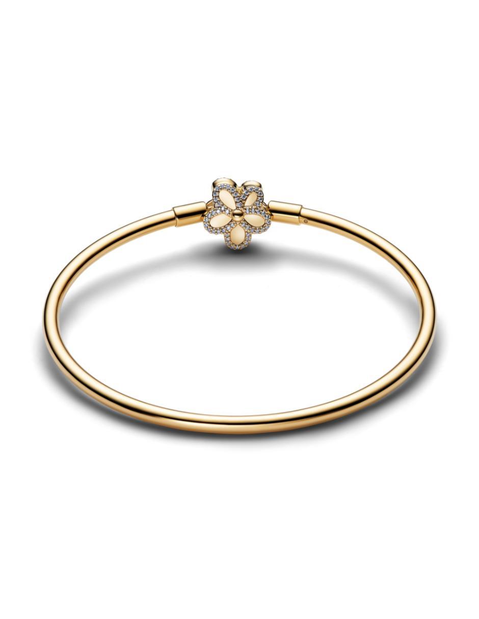 Brazalete de plata con zirconia cúbica P 925 Moments acabado baño de oro 3