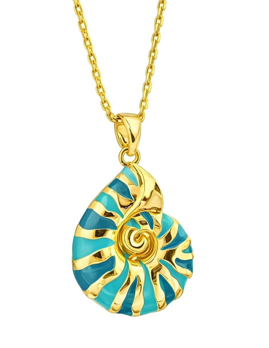 Collar de caracol Aurore 18 K