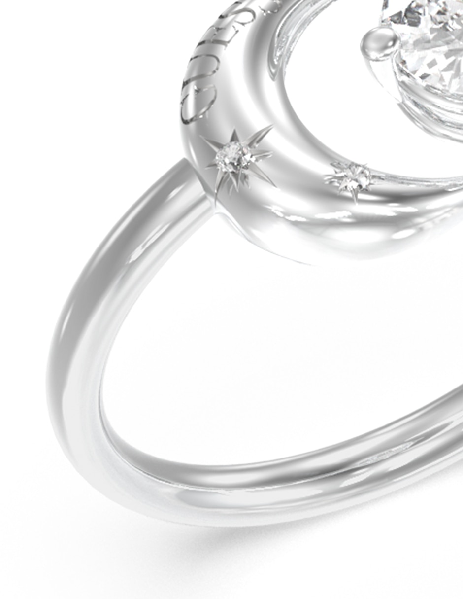 Anillo de estrella Aurora circonita brillante 3