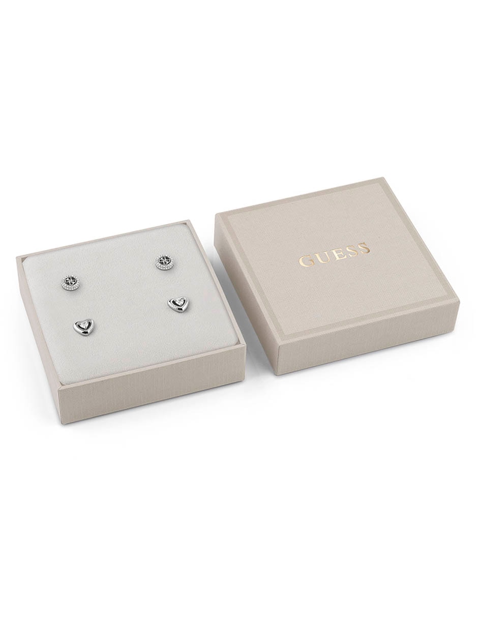 Set de aretes Beloved con acabado brillante zirconia