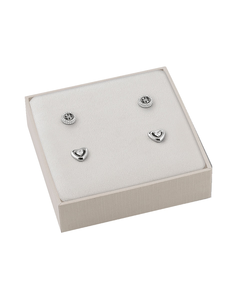 Set de aretes Beloved con acabado brillante zirconia 4