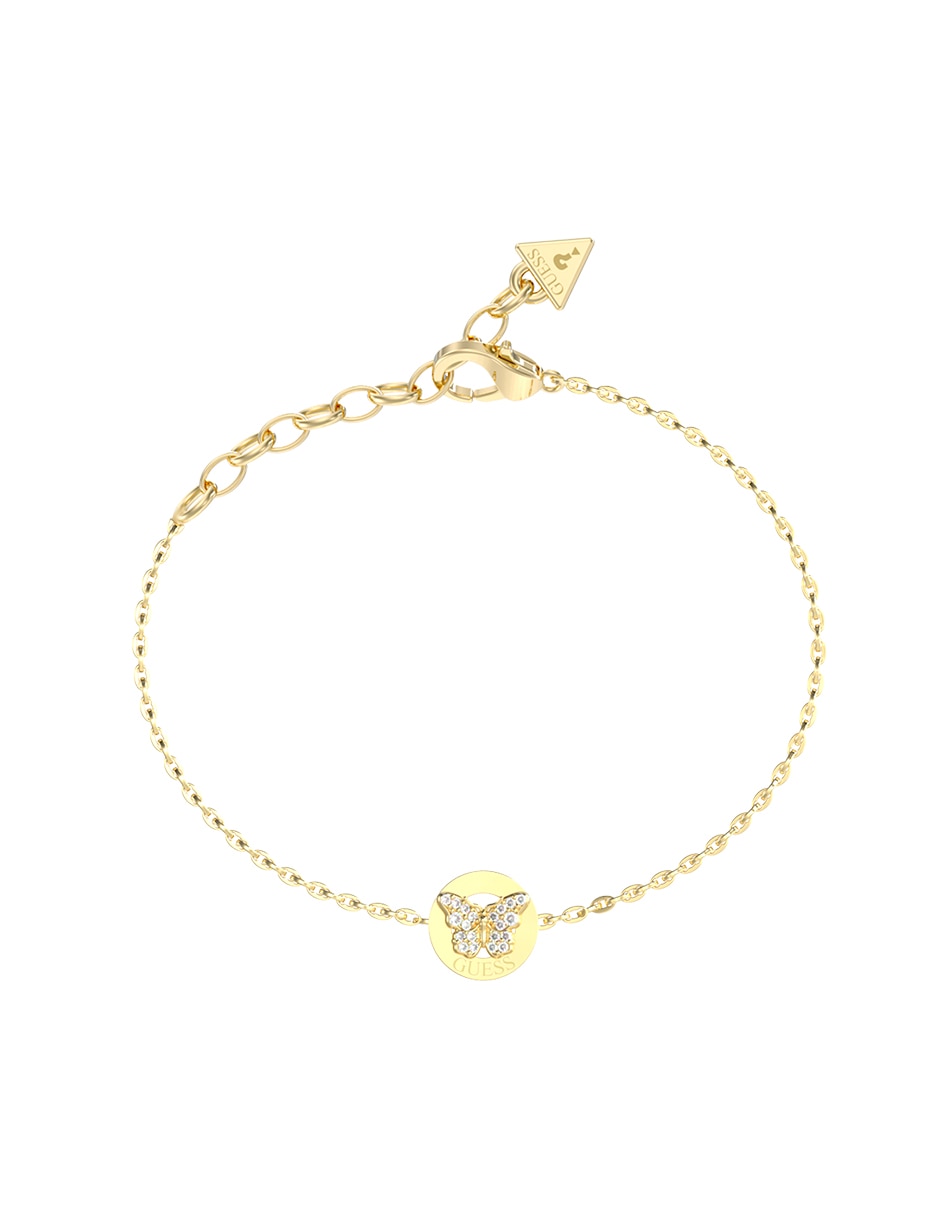 Brazalete con circonita Borboleta acabado pavé