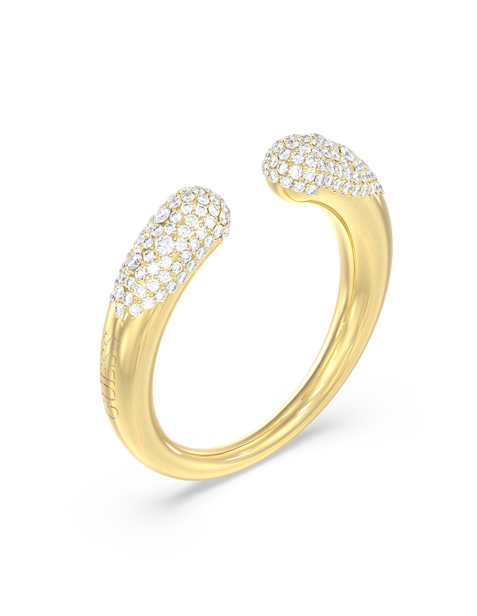 Anillo Moon Drops circonita pavé