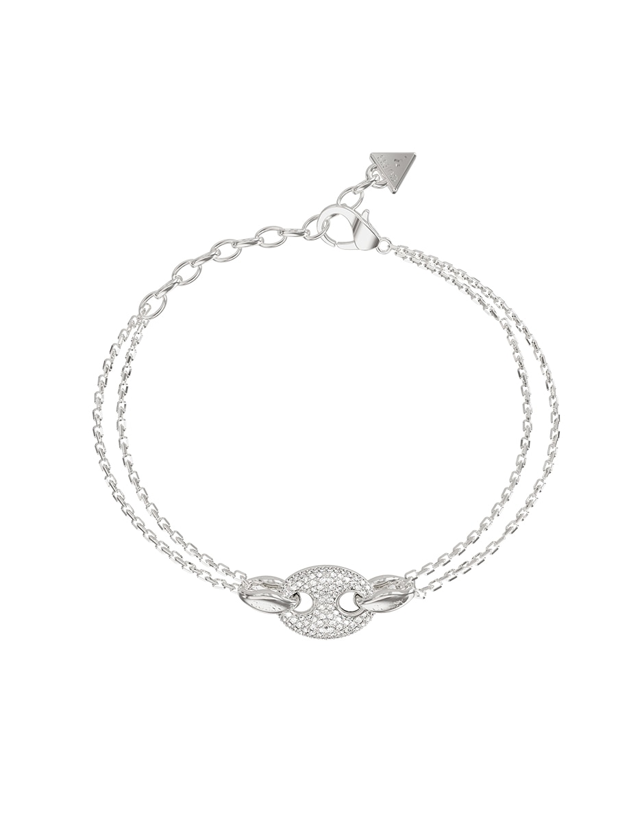 Brazalete con circonita Marina acabado pavé