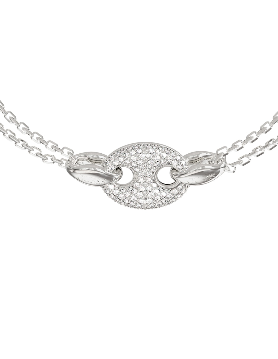 Brazalete con circonita Marina acabado pavé 2