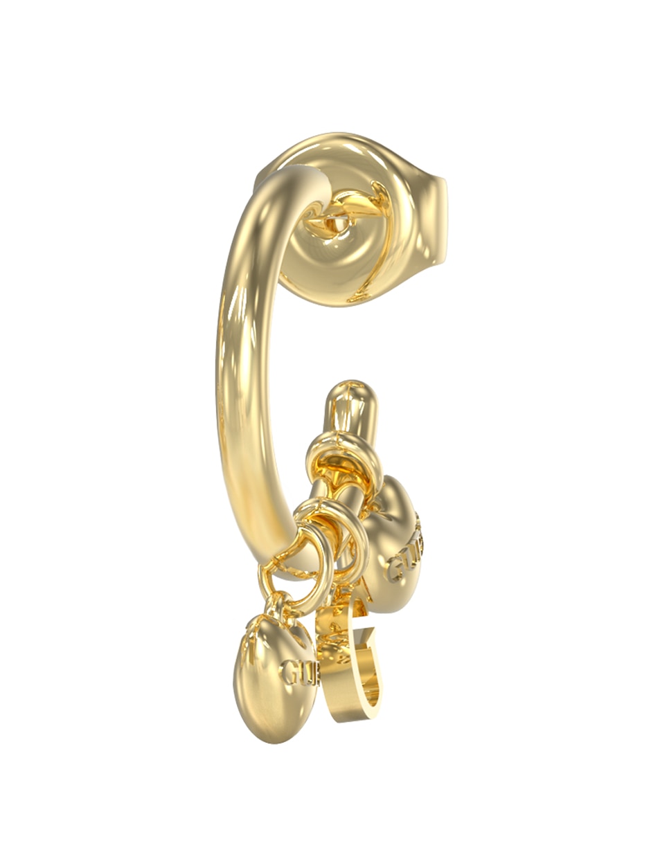 Aretes cortos con acabado brillante 2