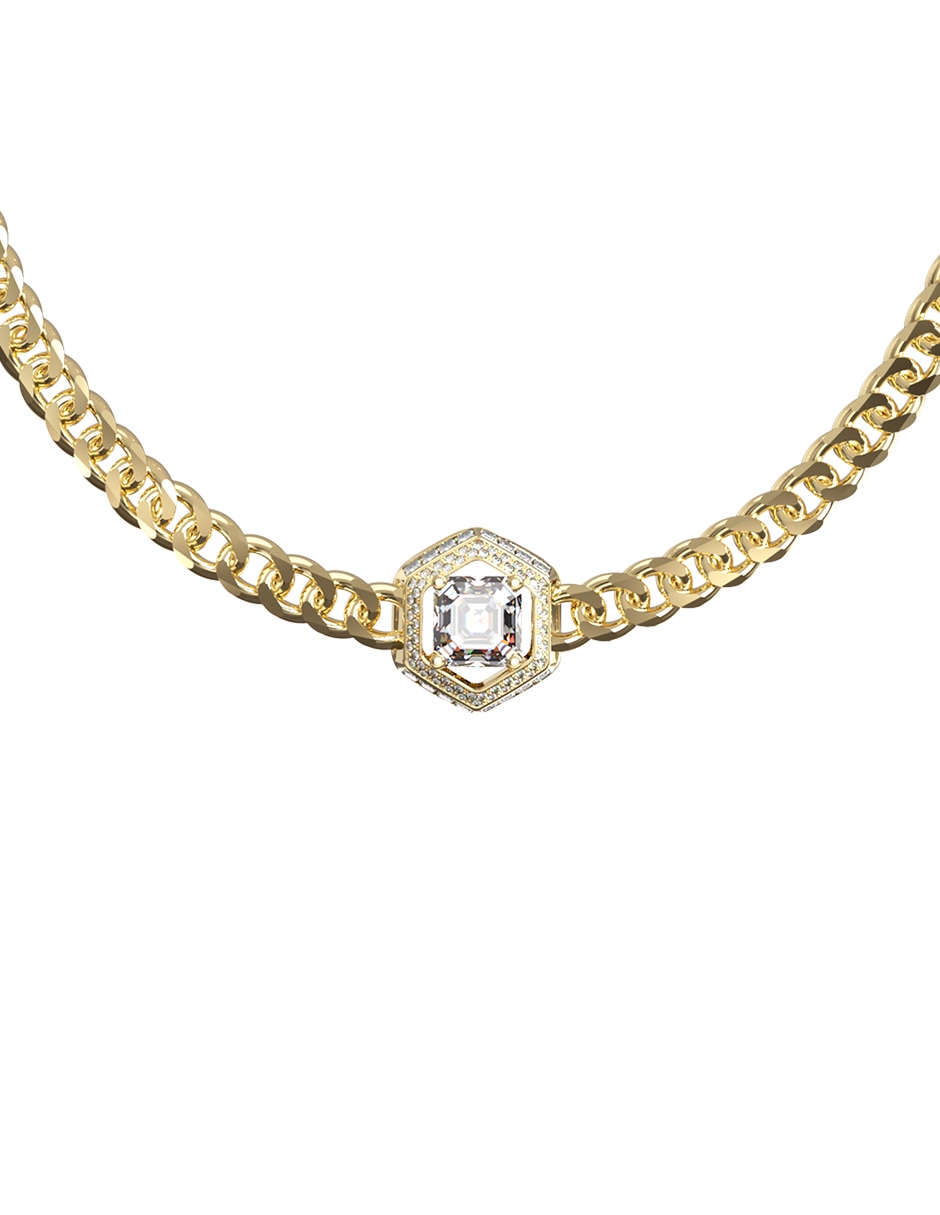 Collar de hexágono Lioness Queen