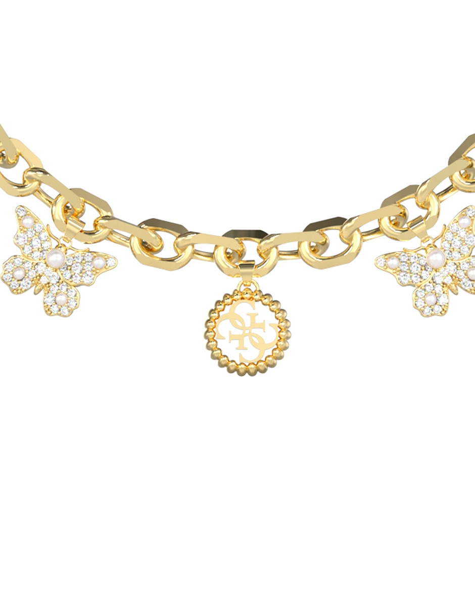 Brazalete con circonita Borboleta acabado pavé 2