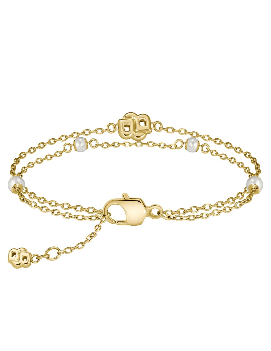Pulsera con imitación perla Double B Mirelle acabado brillante 2