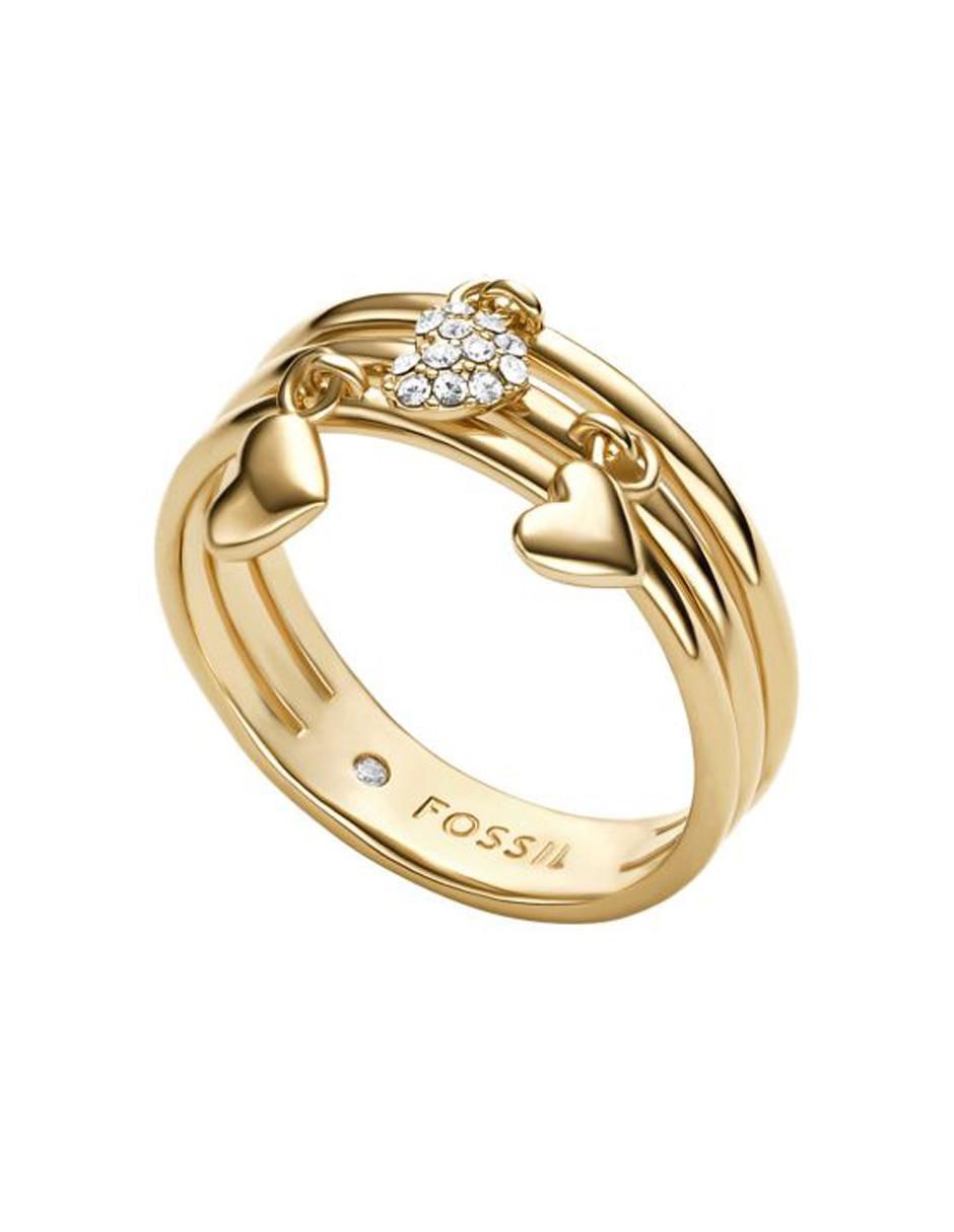 Multi-anillo de corazón Sutton cristal pulido 2