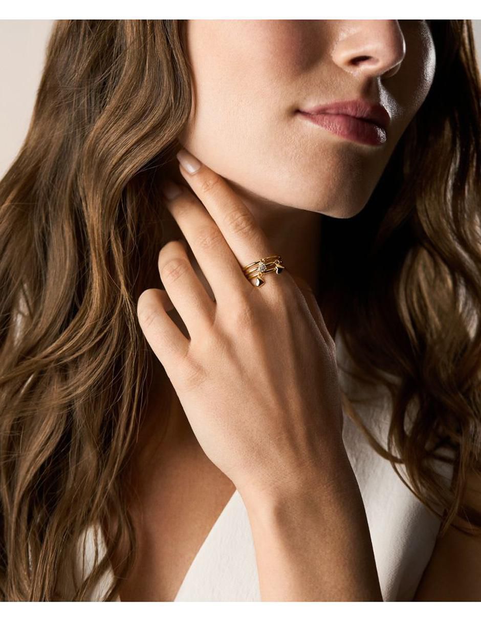 Multi-anillo de corazón Sutton cristal pulido 3