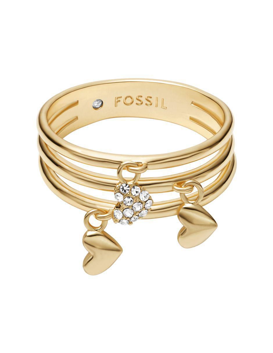 Multi-anillo de corazón Sutton cristal pulido 5