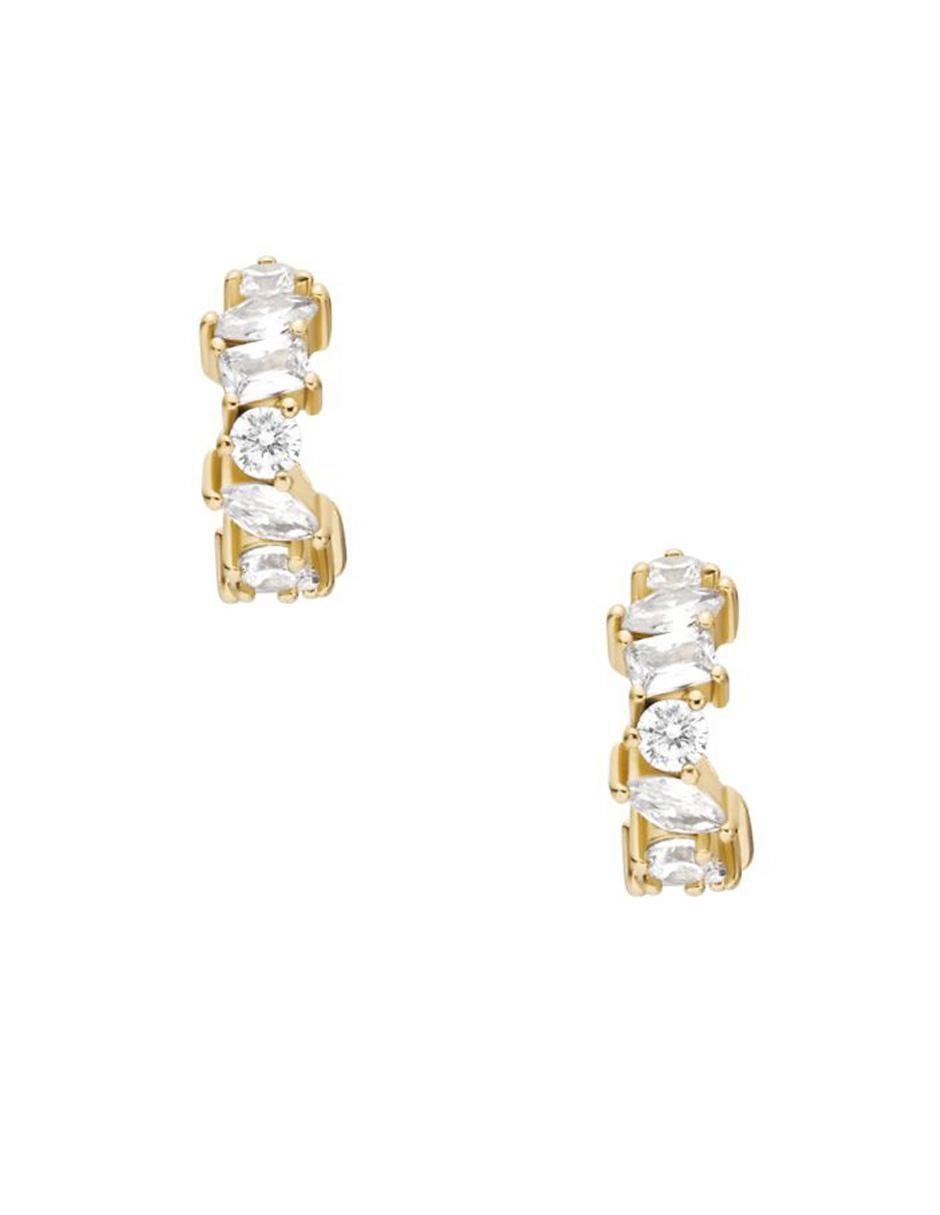 Aros circulares Ellis con acabado pulido zirconia cúbica Aros circulares Ellis con acabado pulido zirconia cúbica
