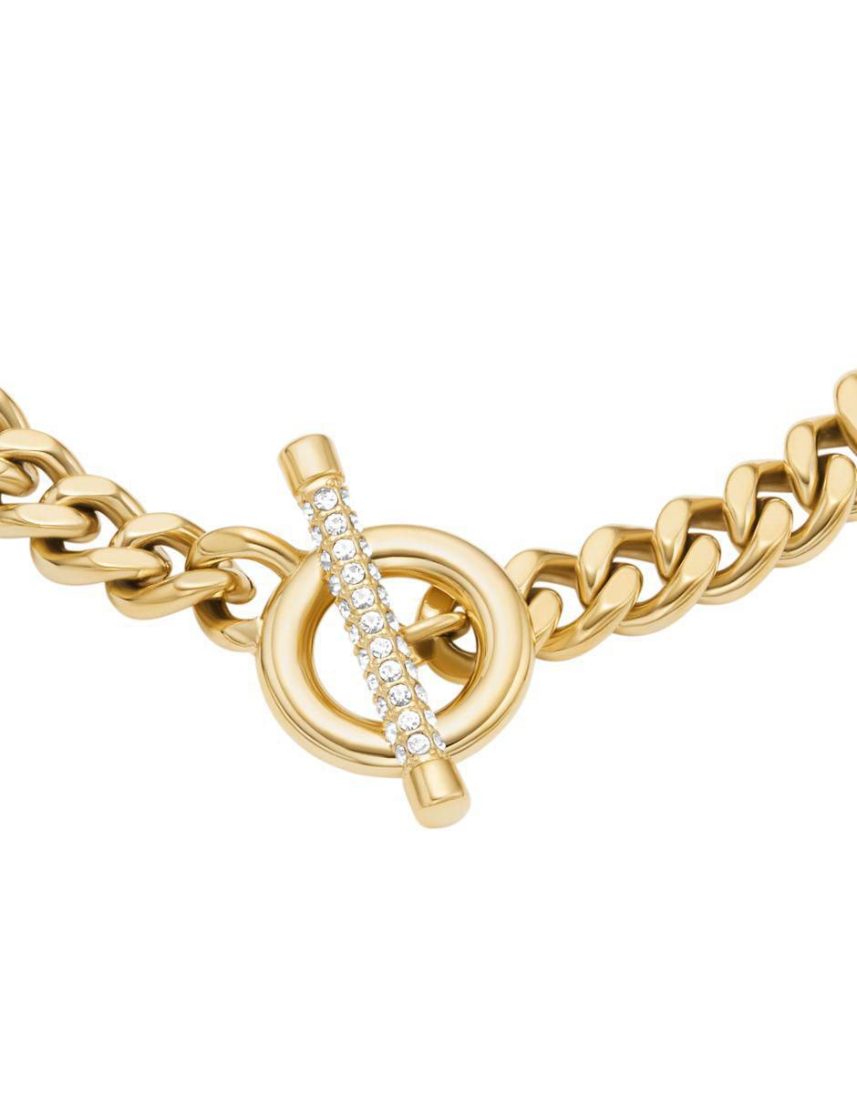 Pulsera con cristal Carlie T-Bar acabado pulido 2