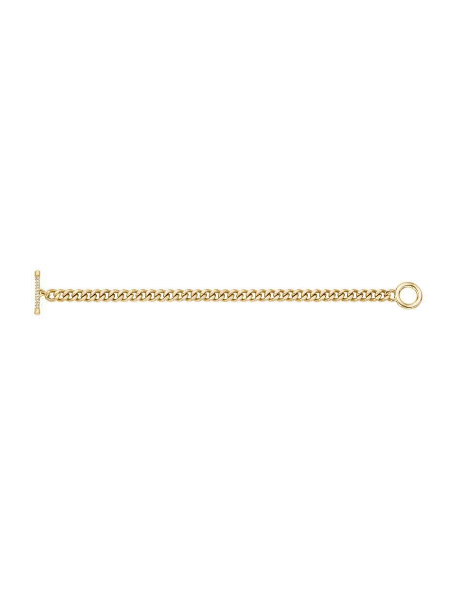 Pulsera con cristal Carlie T-Bar acabado pulido 3