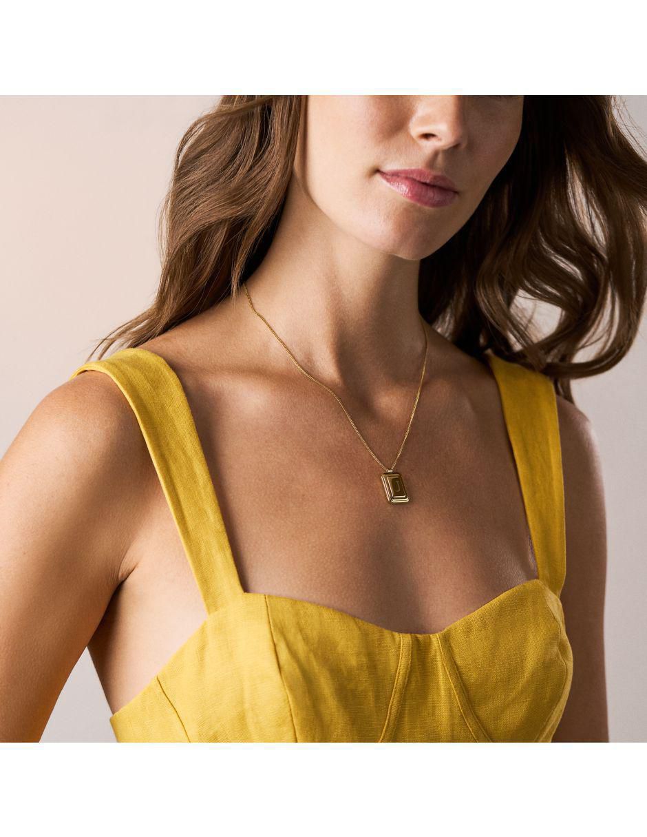 Collar con dije rectangular Raquel 3
