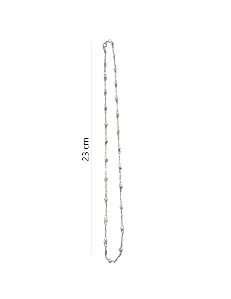 Aretes y collar circular de plata P 925 2