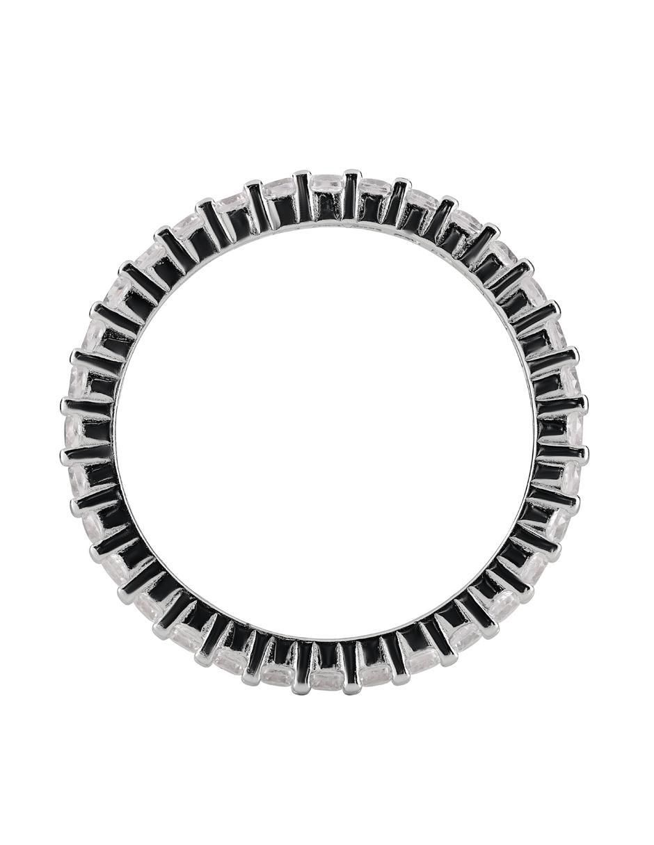 Anillo P 925 de plata zirconia pavé 2