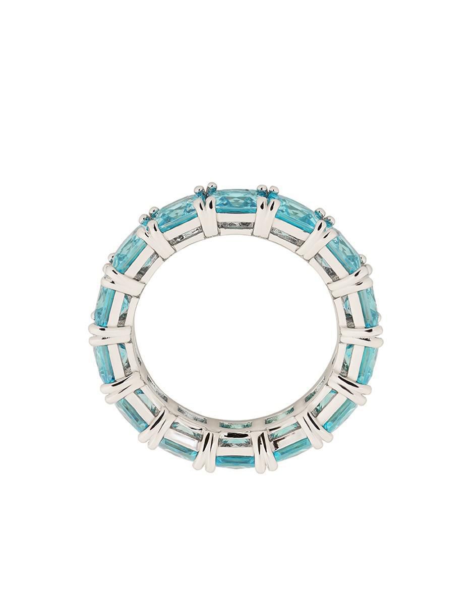 Anillo p 925 de plata aguamarina brillante 3