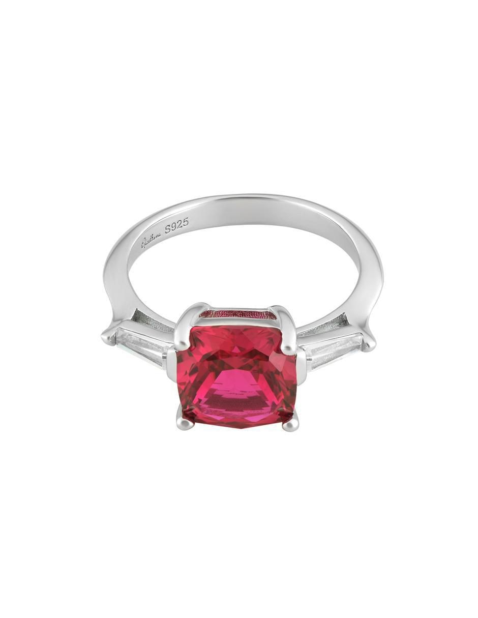 Anillo P 925 de plata rubí Anillo P 925 de plata rubí