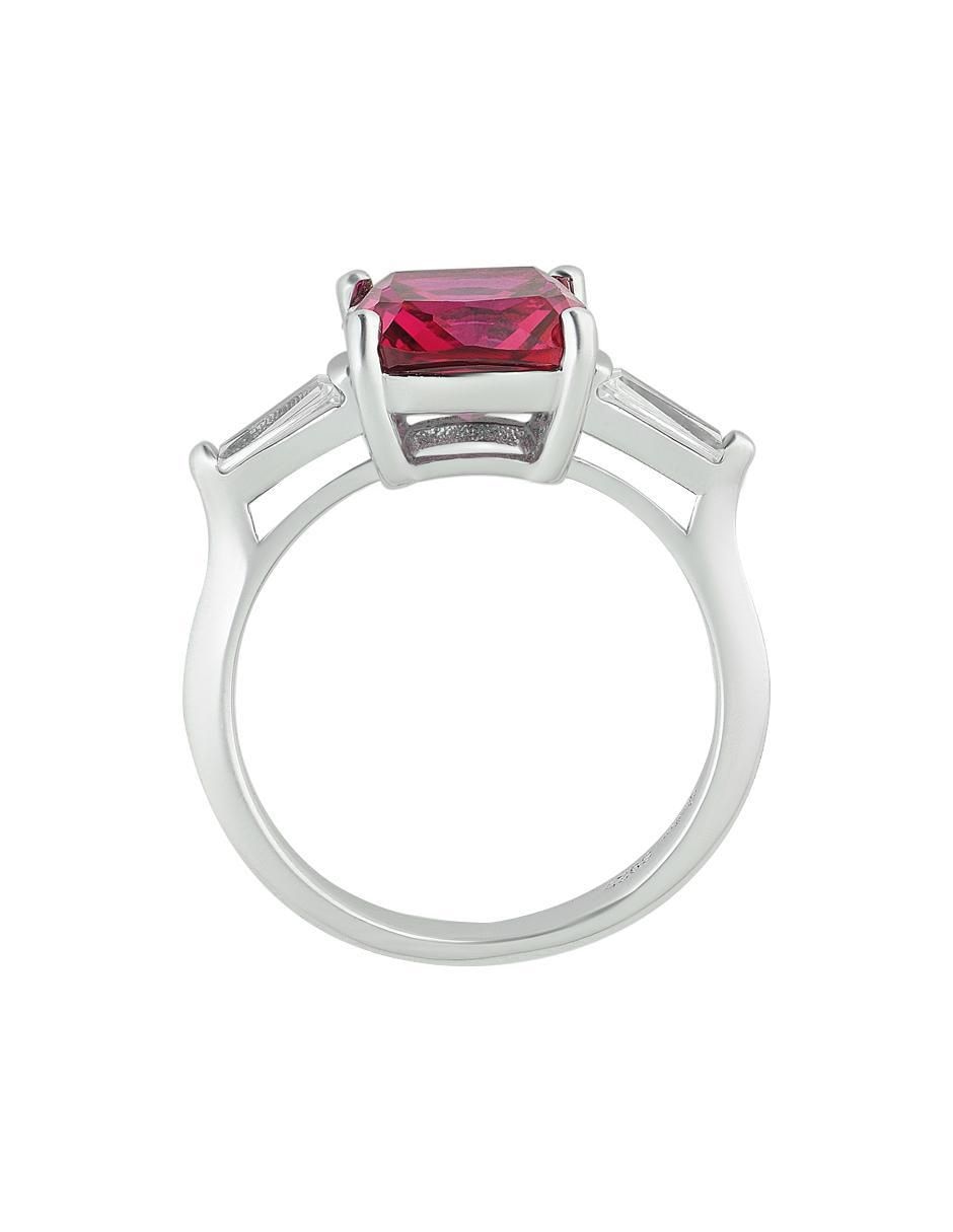 Anillo P 925 de plata rubí 3