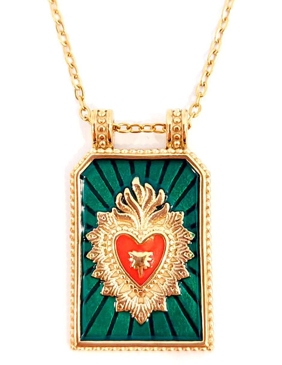 Collar con dije de corazón