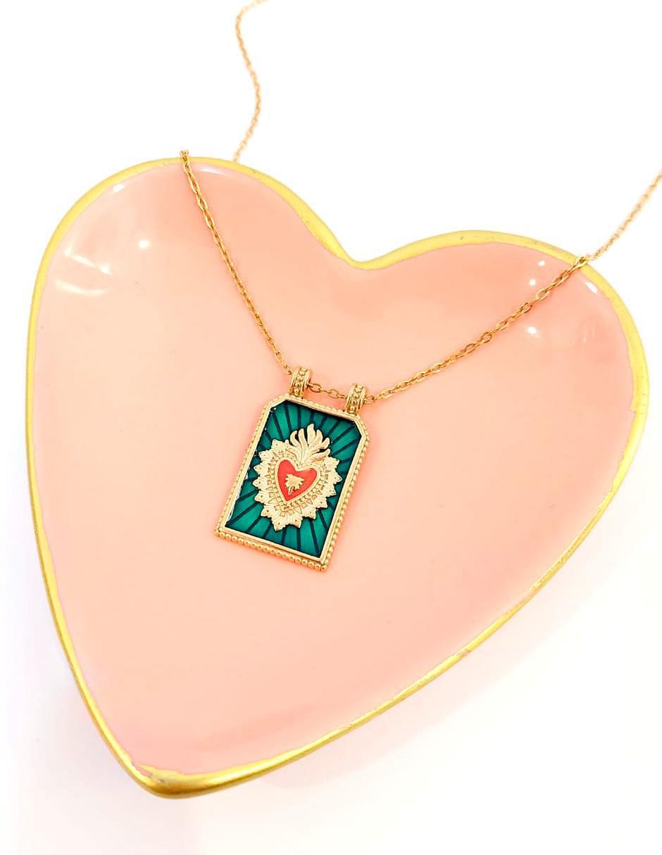 Collar con dije de corazón 2